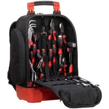 Wiha tool backpack mechanic set, tool set (black/r