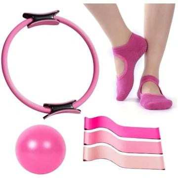 Pilates gredzens un bumba, 6 daļu Pilates komplekt