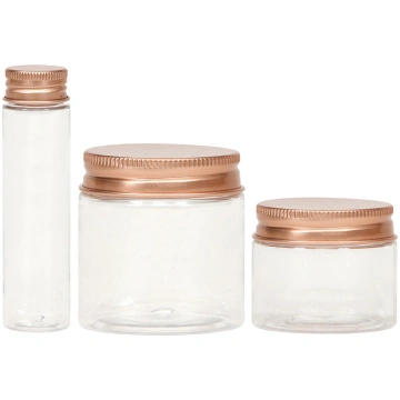 Round pet jar with copper cap Casolaro Hotellerie