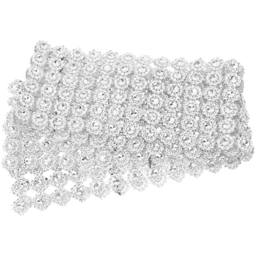 GARIOUANS Sudraba krāsas rhinestone sieta lente El