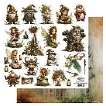 Skrapbukinga papīrs "Tales of Moss and Fern – Chri