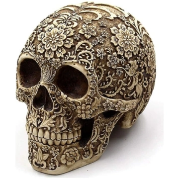 Wynameleri Creative Skull Flower Sculpture 8,1 col