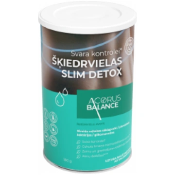 ACORUS BALANCE šķiedrvielas SLIM DETOX + PIENSKĀBĀ