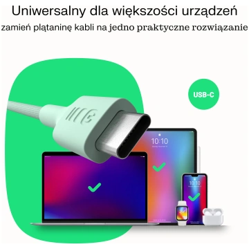 Kabelis Green Cell PowerStream USB Type-C Male - U
