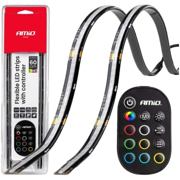 Flexible LED COB strips with controller multicolou