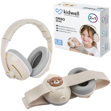 Bērnu austiņas Kidwell ORSO Beige 2 w 1
