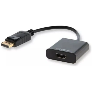 Savio CL-55/B Adapteris Display Port uz HDMI 0.2m 