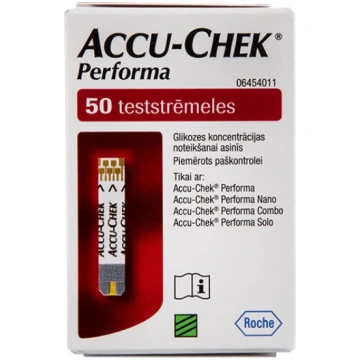 Accu-Chek Performa Teststrēmeles, 50 gb