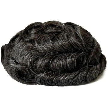 8 × 10 collu vīriešu cilvēku matu Toupee, plānas ā