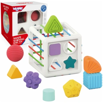 WOOPIE BABY Elastīgs sensorais kubu šķirotājs bērn
