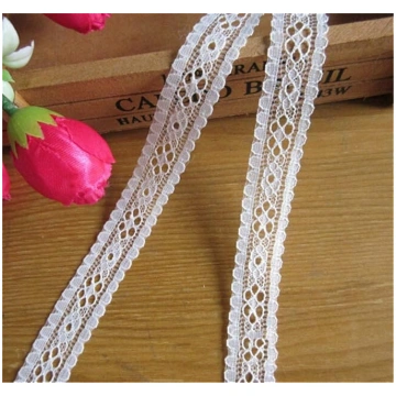 10 metru sloksne Lace Edge Trim lentes 2 cm plata