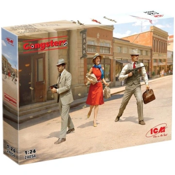 Līmējošais modelis ICM 24054 Gangsters (3 figures)