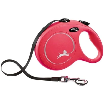 Flexi New Classic, Tape Leash, L: 8 M, Red - Pavad