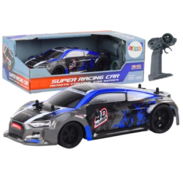 RC Remote Control Car 1:18 Rubber Wheels Drift Blu