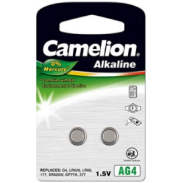 Camelion AG4/LR66/LR626/377, Alkaline Buttoncell, 