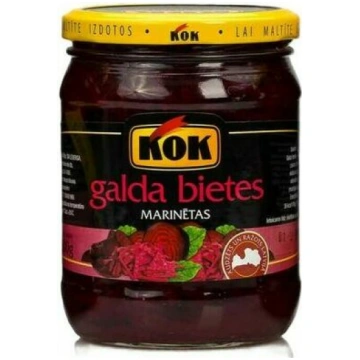 Bietes marinētas Galda 500g (275g), KOK