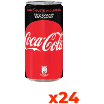 Coca Cola Zero Slim - Confezione 25cl x 24 Lattine