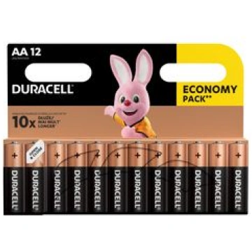 Baterijas Duracell Base Alkaline AA, 12gab./iep