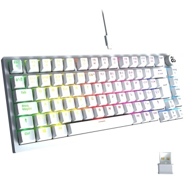NEWSKILL Pyros Pro spēļu tastatūra 75 % RGB bezvad