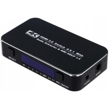 Pawonik SWITCH HDMI 2.0 4x1 PRZE UHD 4K HDCP HDR |