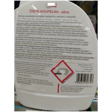 Feda vannas istabas tīrīšanas putas 0.6l Nav norād