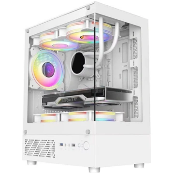 Celsius Micro-ATX Gaming Case with TG Front+Side P