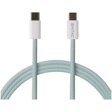 Entac kabelis USB-C - USB-C 1,5 m 3A 60 W neilons,