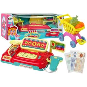 Battery-powered Shopping Trolley Scanner Lean Toys