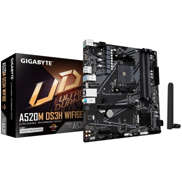 GIGABYTE Mainboard A520M DS3H WIFI6E - Micro ATX -