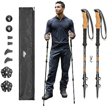Cascade Mountain Tech regulējamie alumīnija trekin