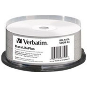 1x25 Verbatim BD-R Blu-Ray 50GB 6x Speed thermal p