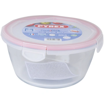 Konteiners pārtikai Pyrex, 1.6 l, caurspīdīga krās