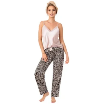 Satīna pidžama Donna Sheila Long, S-2XL