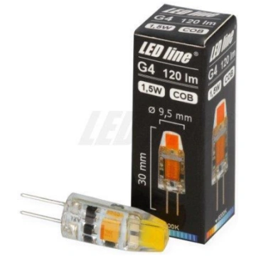 LED bulb G4 12V AC/DC 1.5W 120lm, cold white 6000K