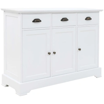 Kumode ar 3 durvīm, 105x35x77,5 cm, mdf un priedes