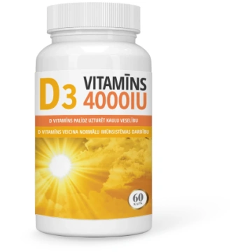 VITAMĪNS D3 4000 IU kapsulas