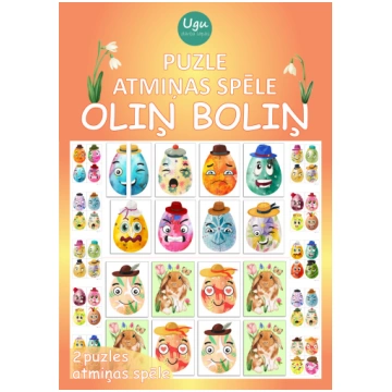 Puzle un atmiņas spēle «OLIŅ BOLIŅ», Lieldienas, p