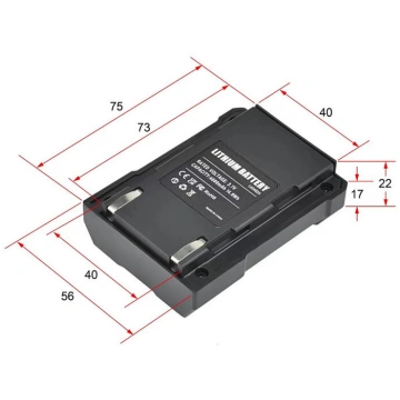 Yato Akumulators YT-30420, 3,7 V, 4000 mAh, Li-Ion