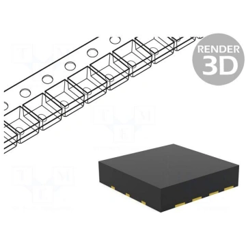 IC: D/A converter | 12bit | 1Msps | Ch: 2 | VQFN16