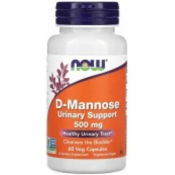 D-Mannose, 500mg - 60 vcaps Now Foods P48835