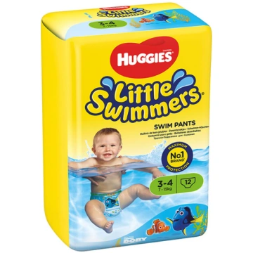 HUGGIES Swimmers peldešanai 7-15kg, izmērs 3-4 N12