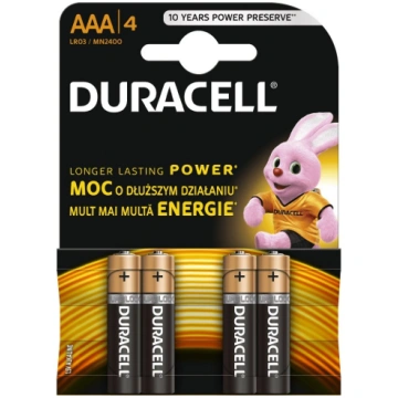 LR03/AAA baterijas 1.5V Duracell BASIC sērija Alka