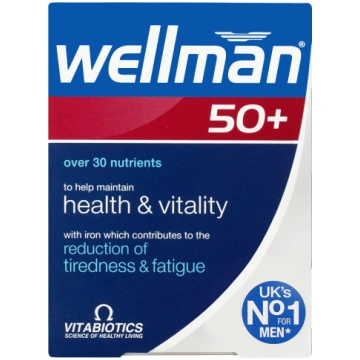Vitabiotics: Wellman 50+ N30