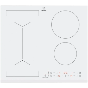 Electrolux indukcijas plīts virsma, 60cm, balta, L