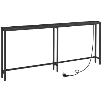 HOOBRO Narrow Console Table with Power Strip, Cons