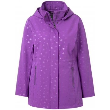 Ulla Popken HYPRAR Star Print Softshell Jacket Pur