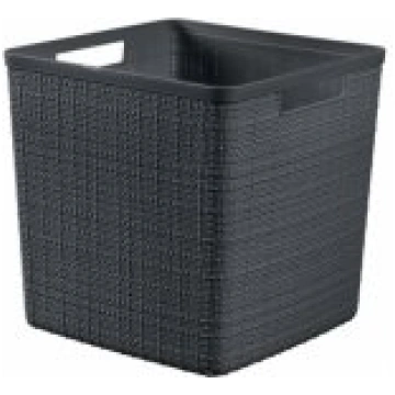 Curver Basket Jute Dark Grey 17L 28x28x27cm Grozs 