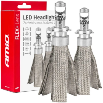 LED priekšējo lukturu spuldzes FLEX+ sērijas H7 lē