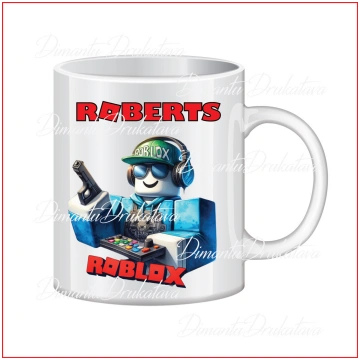 Keramikas krūze ar apdruku ROBLOX 2 DimantuDrukāta