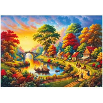 Puzzle Riverside Festival Art puzzle